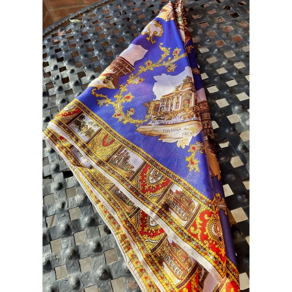 Vintage Roma Italy Scarf